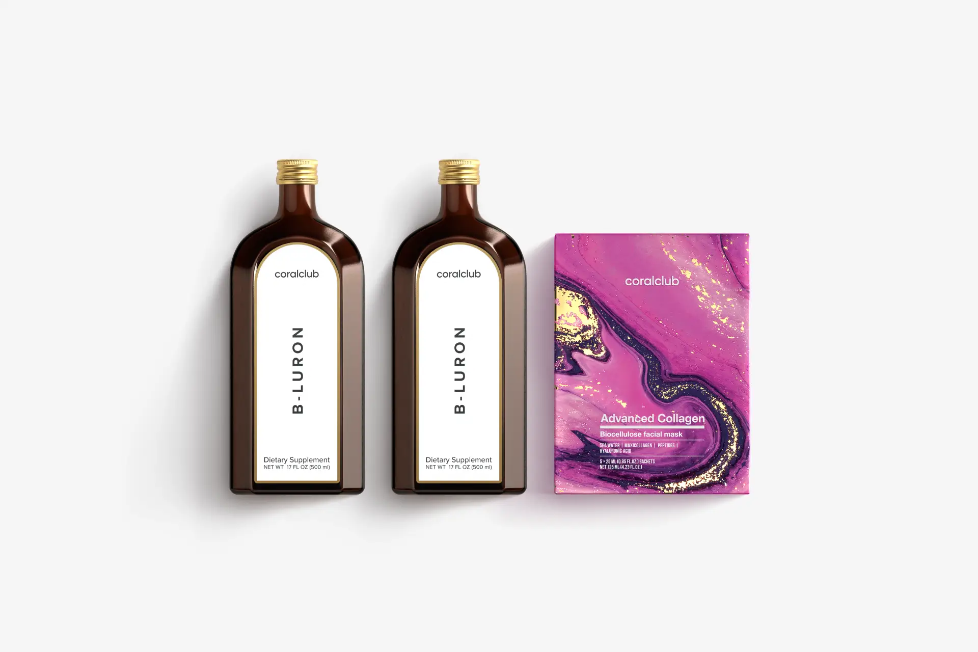 B-Luron + Advanced Collagen Biocellulose Facial Mask (5 sachets)